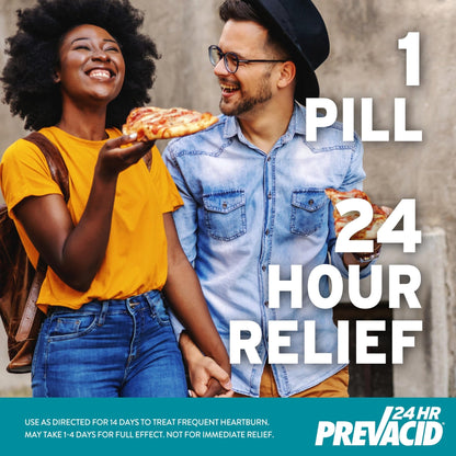 Prevacid 24HR Lansoprazole Capsules, 15 mg Acid Reducer, Delayed-Release PPI for Frequent Heartburn Relief, 42 Count - Maple Wellness Supplements