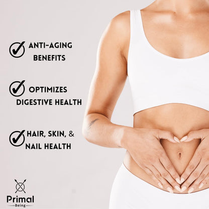 Primal Being Grassfed Beef Colostrum - Supports Immune Function, Gut Health, Hair - Maple Wellness Supplements