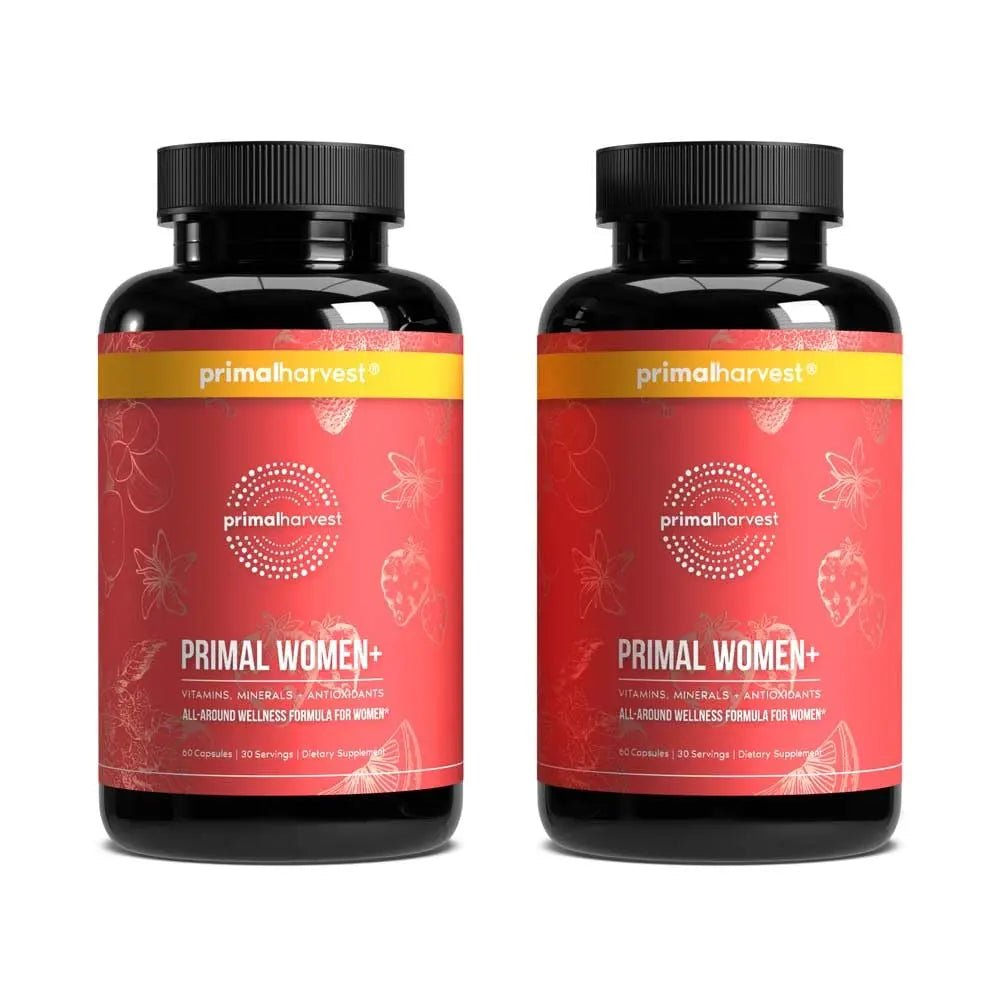 Primal Harvest Multivitamin for Women Vitamin A, Vitamin C, Vitamin D and E, Vitamin B12, B6, Biotin, Zinc Supplements - Maple Wellness Supplements