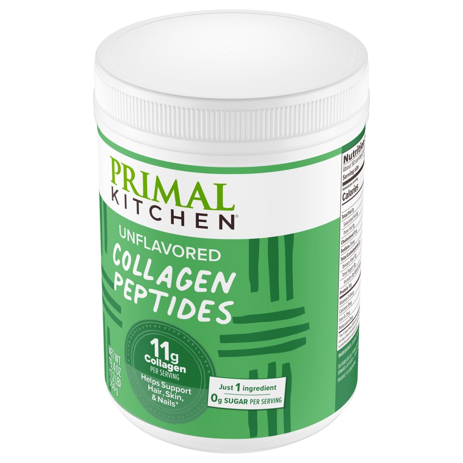 Primal Kitchen Collagen Peptides, Unflavored Collagen Powder, 1.2 Pounds - Maple Wellness Supplements