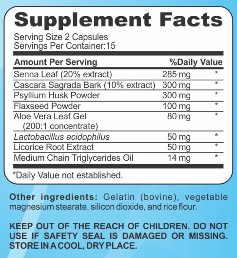 PRIMAL RESOURCE 15 Day Cleanse & Detox – Supports Digestive Health, Regularity & Gut Cleanse –Herbal with Probiotics - Maple Wellness Supplements