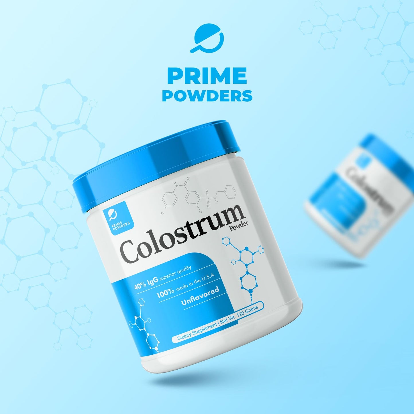 Prime Powders Colostrum Over 40% IgG, Grass Fed, Gut Health, Bloating Immunity Skin - Maple Wellness Supplements