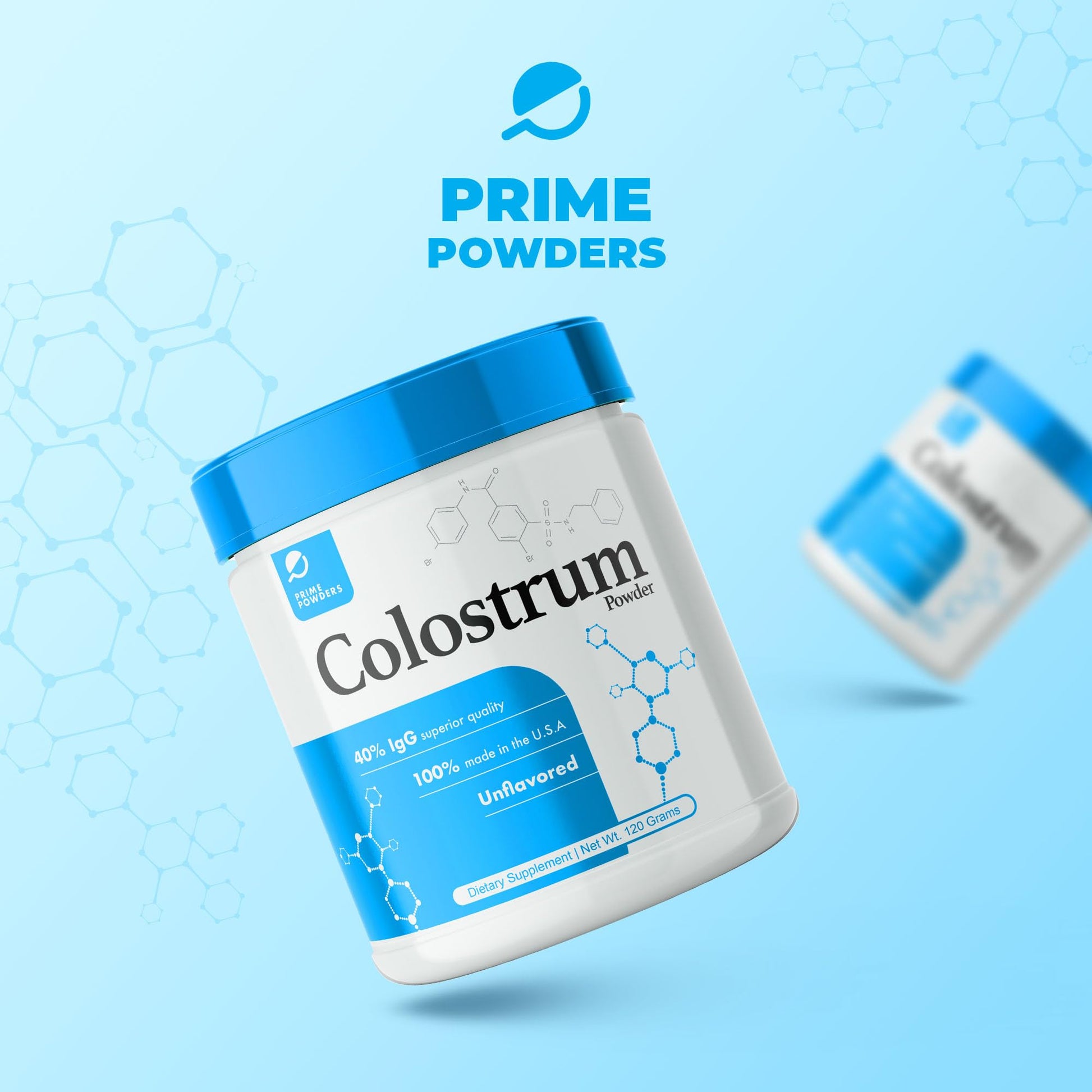 Prime Powders Colostrum Over 40% IgG, Grass Fed, Gut Health, Bloating Immunity Skin - Maple Wellness Supplements