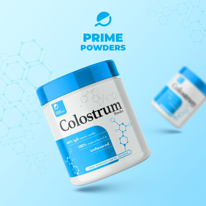 Prime Powders Colostrum Over 40% IgG, Grass Fed, Gut Health, Bloating Immunity Skin - Maple Wellness Supplements