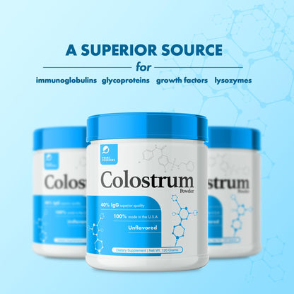 Prime Powders Colostrum Over 40% IgG, Grass Fed, Gut Health, Bloating Immunity Skin - Maple Wellness Supplements