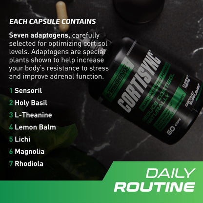 PrimeGENIX CortiSync | Reduce Cortisol | Increase Energy | Improve Focus | Organic - Maple Wellness Supplements