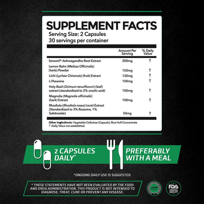 PrimeGENIX CortiSync | Reduce Cortisol | Increase Energy | Improve Focus | Organic - Maple Wellness Supplements