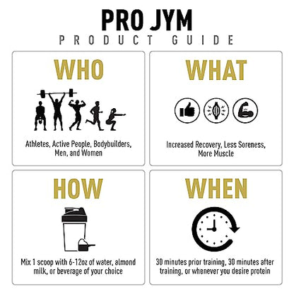 Pro Jym Protein Powder - Egg White, Milk, Whey protein isolates & Micellar Casein - Maple Wellness Supplements