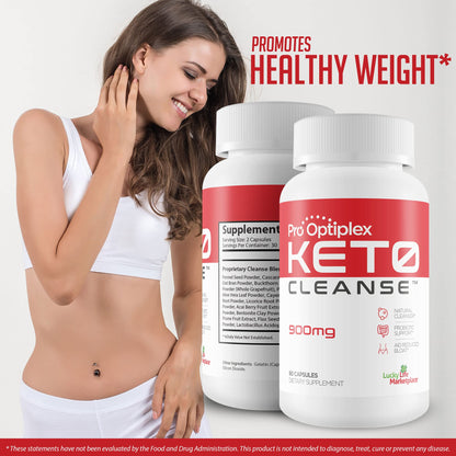 Pro Optiplex Keto Cleanse - Cleanse & Detox Naturally - Herbal Keto Cleanse with Probiotic - Maple Wellness Supplements