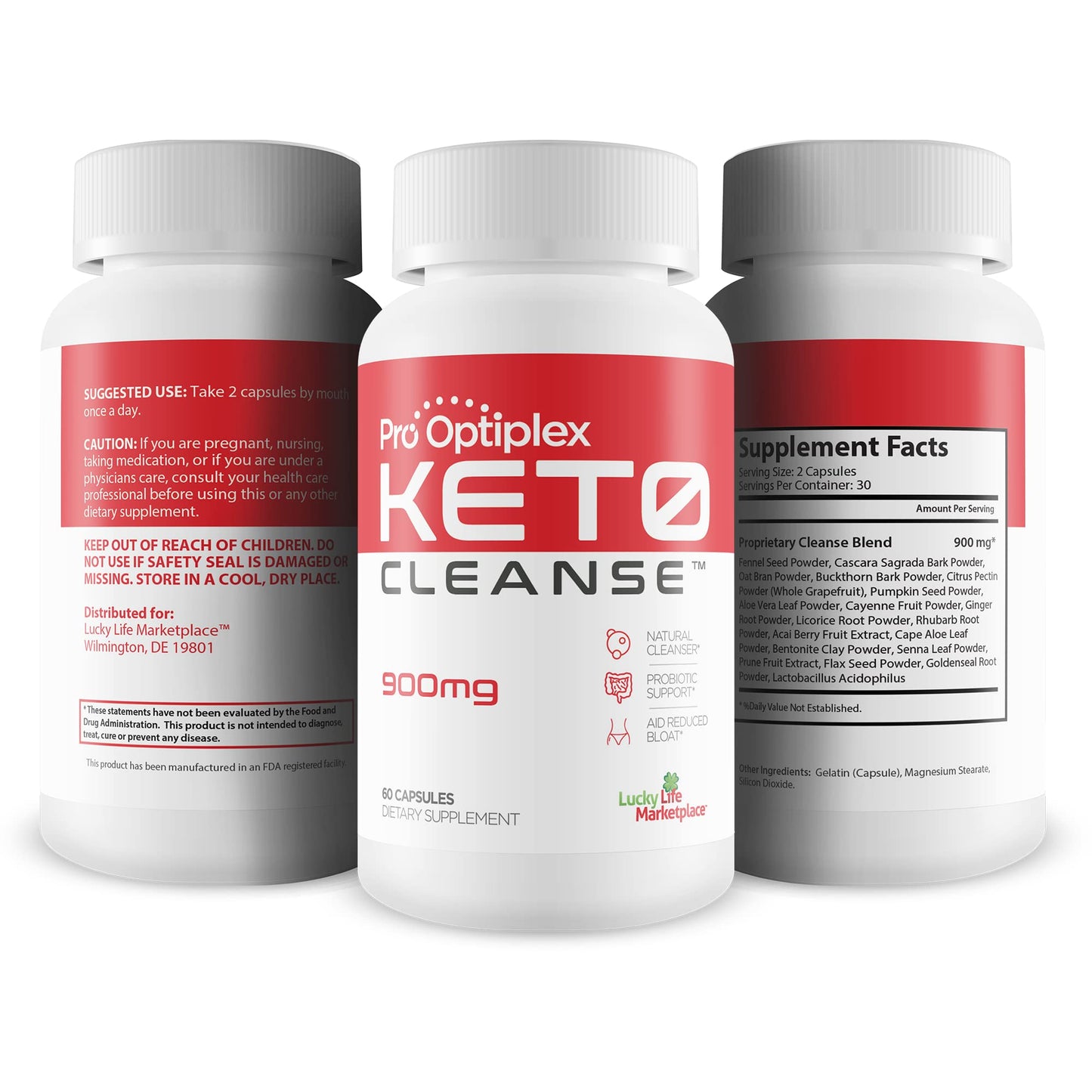 Pro Optiplex Keto Cleanse - Cleanse & Detox Naturally - Herbal Keto Cleanse with Probiotic - Maple Wellness Supplements