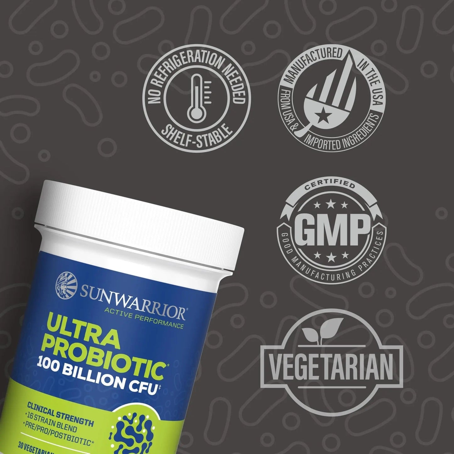 Probiotic for Gut Health 100 Billion CFU Probiotics Supplement Capsules 16 Strains Prebiotics + Postbiotics for Gut Immune & Colon Health Energy & Endurance Support Soy-Free Non-GMO 30 Capsule Serving - Maple Wellness Supplements
