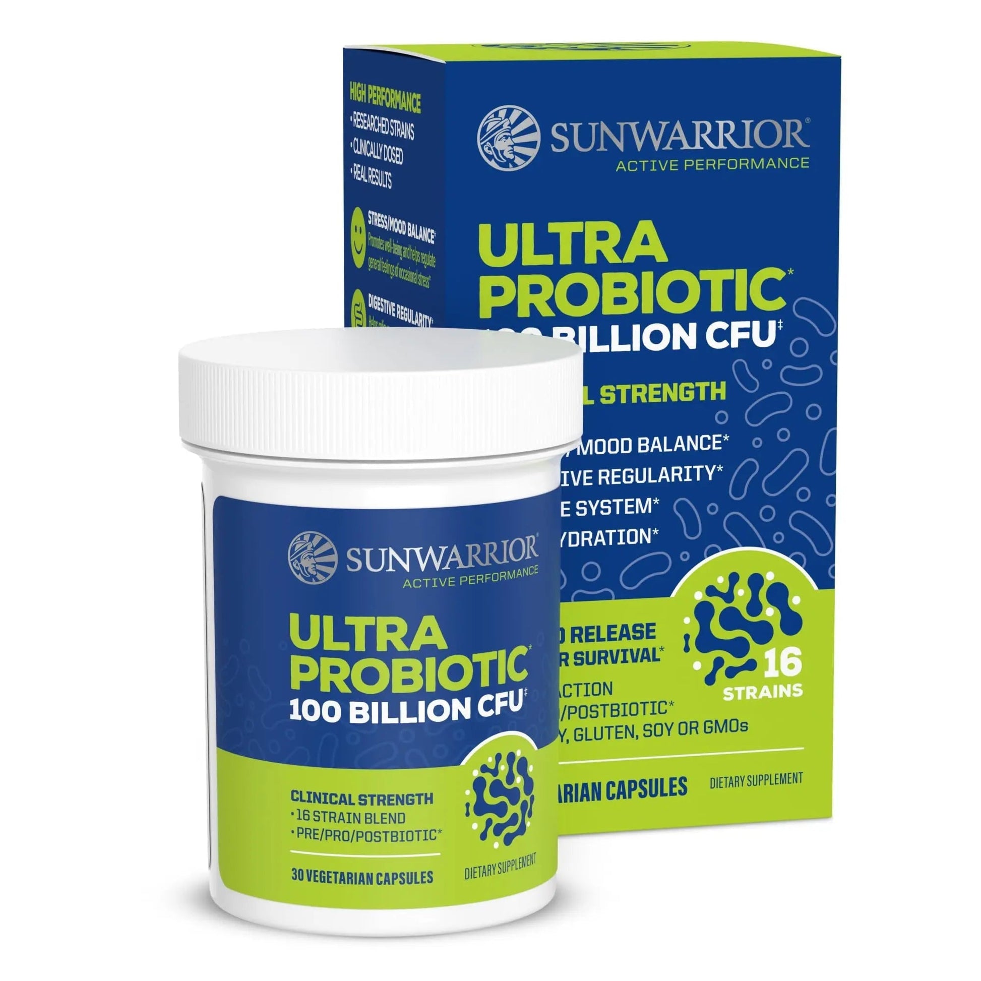 Probiotic for Gut Health 100 Billion CFU Probiotics Supplement Capsules 16 Strains Prebiotics + Postbiotics for Gut Immune & Colon Health Energy & Endurance Support Soy-Free Non-GMO 30 Capsule Serving - Maple Wellness Supplements