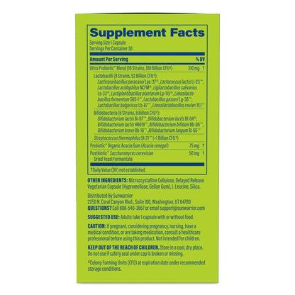 Probiotic for Gut Health 100 Billion CFU Probiotics Supplement Capsules 16 Strains Prebiotics + Postbiotics for Gut Immune & Colon Health Energy & Endurance Support Soy-Free Non-GMO 30 Capsule Serving - Maple Wellness Supplements