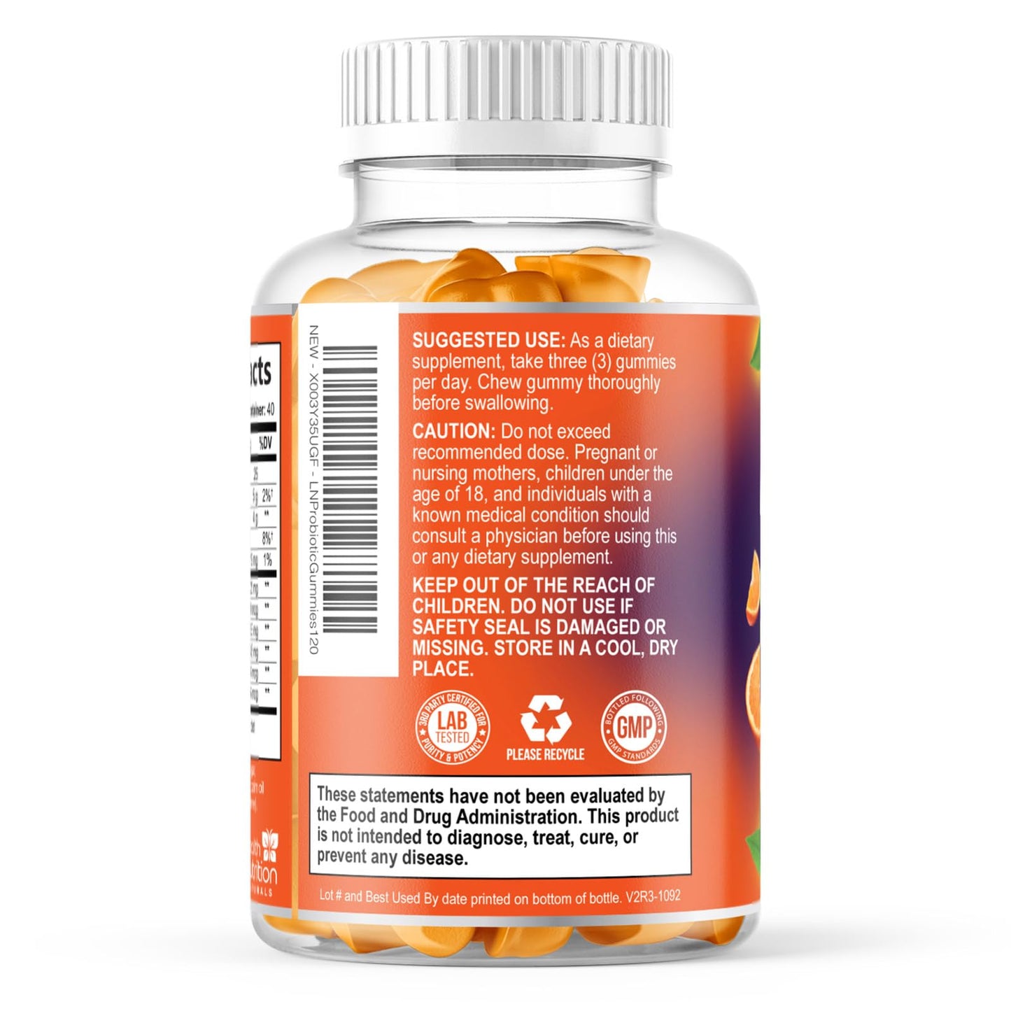 Probiotic Gummies - Advanced Multi-Strain Probiotic Formula - Gut & Digestive Health Support Gummy - Bacillus Coagulans 5 Billion CFU Per Serving, Daily Acidophilus Probiotics Supplement - 120 Gummies - Maple Wellness Supplements
