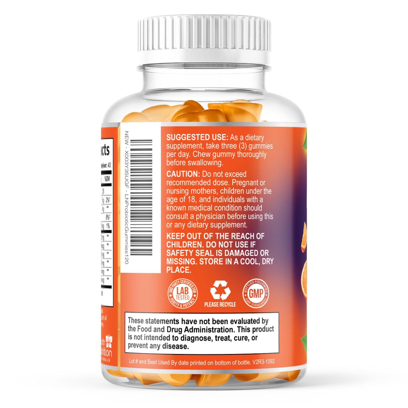 Probiotic Gummies - Advanced Multi-Strain Probiotic Formula - Gut & Digestive Health Support Gummy - Bacillus Coagulans 5 Billion CFU Per Serving, Daily Acidophilus Probiotics Supplement - 120 Gummies - Maple Wellness Supplements