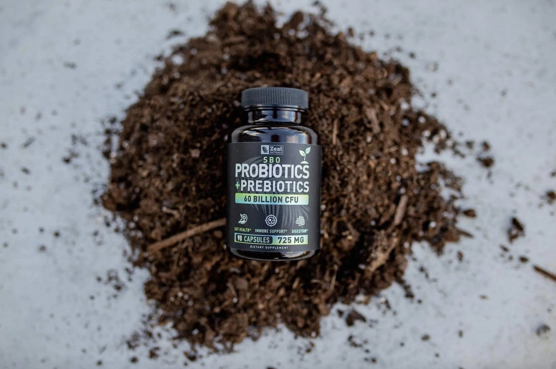 Probiotics and Prebiotics + SBO Probiotics (60 Billion CFU | 90 Capsules) Acidophilus Probiotic w. Saccharomyces Boulardii, Bifidobacterium + Spore Probiotic & Organic Sprouted Prebiotic Fiber Blend - Maple Wellness Supplements