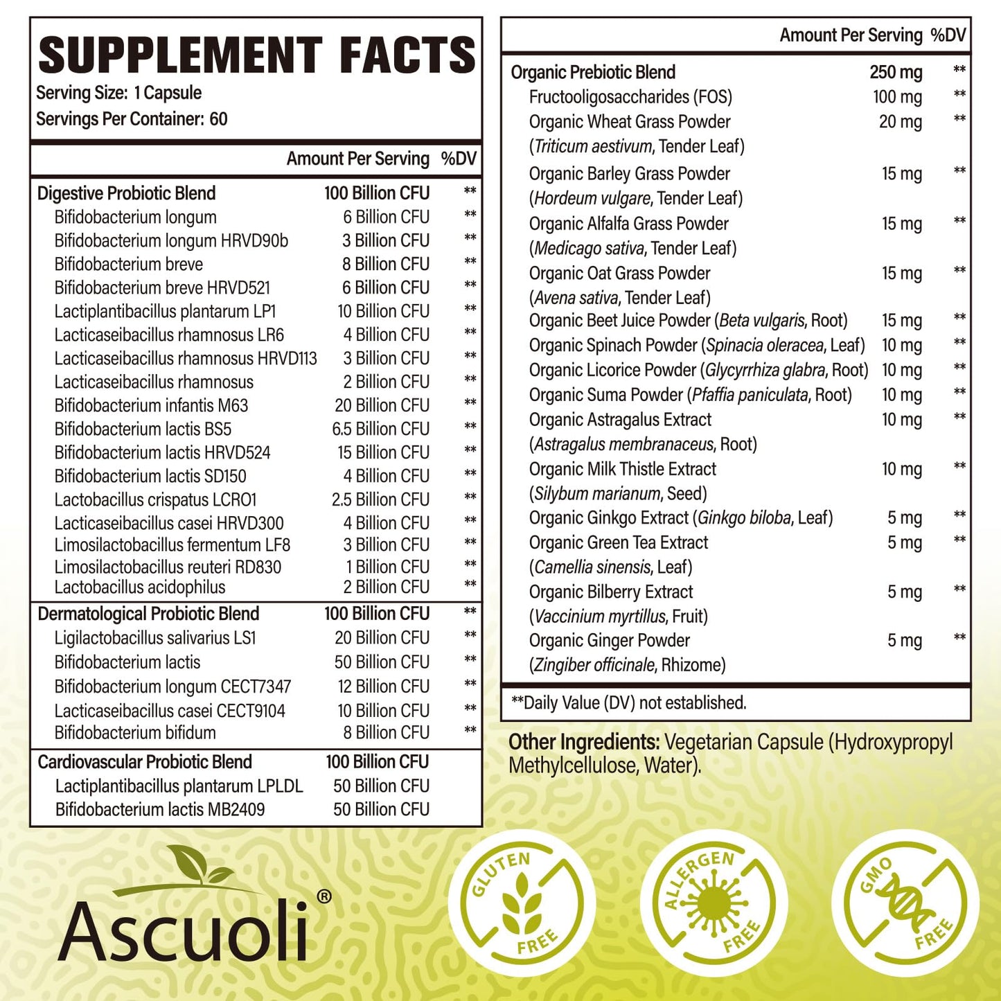Probiotics for Women & Men - 300 Billion CFU, 24 Strains + 15 Organic Herbs Prebiotics Blend, Daily Probiotic for Digestive Health, Immune, Gut, Bloating - Maple Wellness Supplements