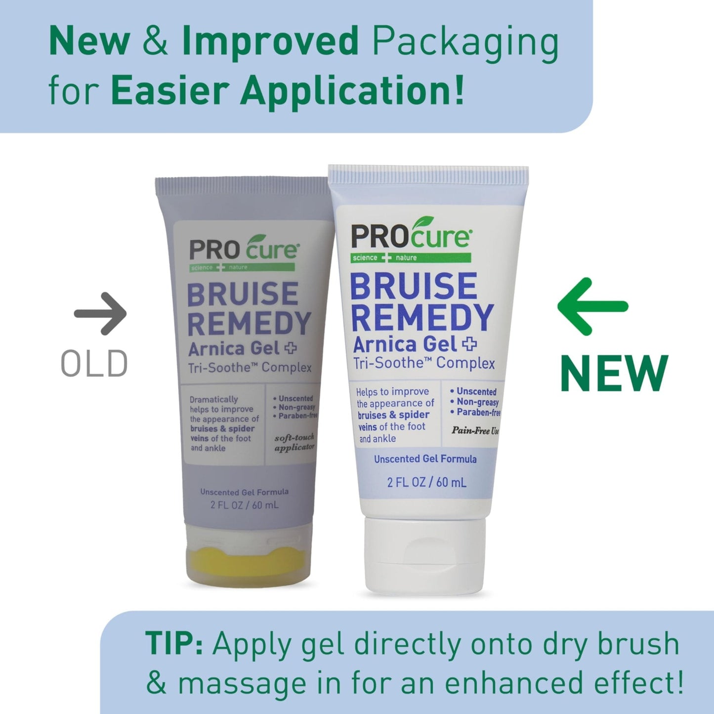 PROcure Arnica & MSM Bruise Remedy Gel – Paraben-Free, Unscented Arnica Montana Gel for Bruising, Spider Veins & Skin Discoloration – 2 Pack - Maple Wellness Supplements