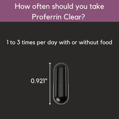 Proferrin Clear Heme Iron Supplement, 90 Capsules- Superior Absorption, Easy on The Gut, Natural, Made in The US - Maple Wellness Supplements