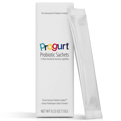 PROGURT 1 Trillion CFU Probiotic Sachets – Ultra Strength Human Probiotic Isolate – Shelf Stable Powder for Gut Restoration, Bloating & Immune Support – Vegan, Gluten Free – 5 Pack - Maple Wellness Supplements