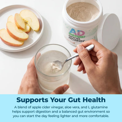 Project AD Life Good Morning Detox and Performance Drink, Naturally Flavored and Formulated with L-GLutamine, Apple Cider Vinegar, and Aloe Vera (24 Servings, Summer Fruits) - Maple Wellness Supplements