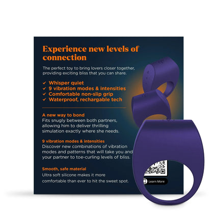 Promescent Cock Ring with 9 Vibrating Intensities, Sex Toys for Men, Penis Ring Vibrator for Better Erections, Silicone Sex Toy, Clitoral Stimulator for her, Intimate Couples Toys - Maple Wellness Supplements
