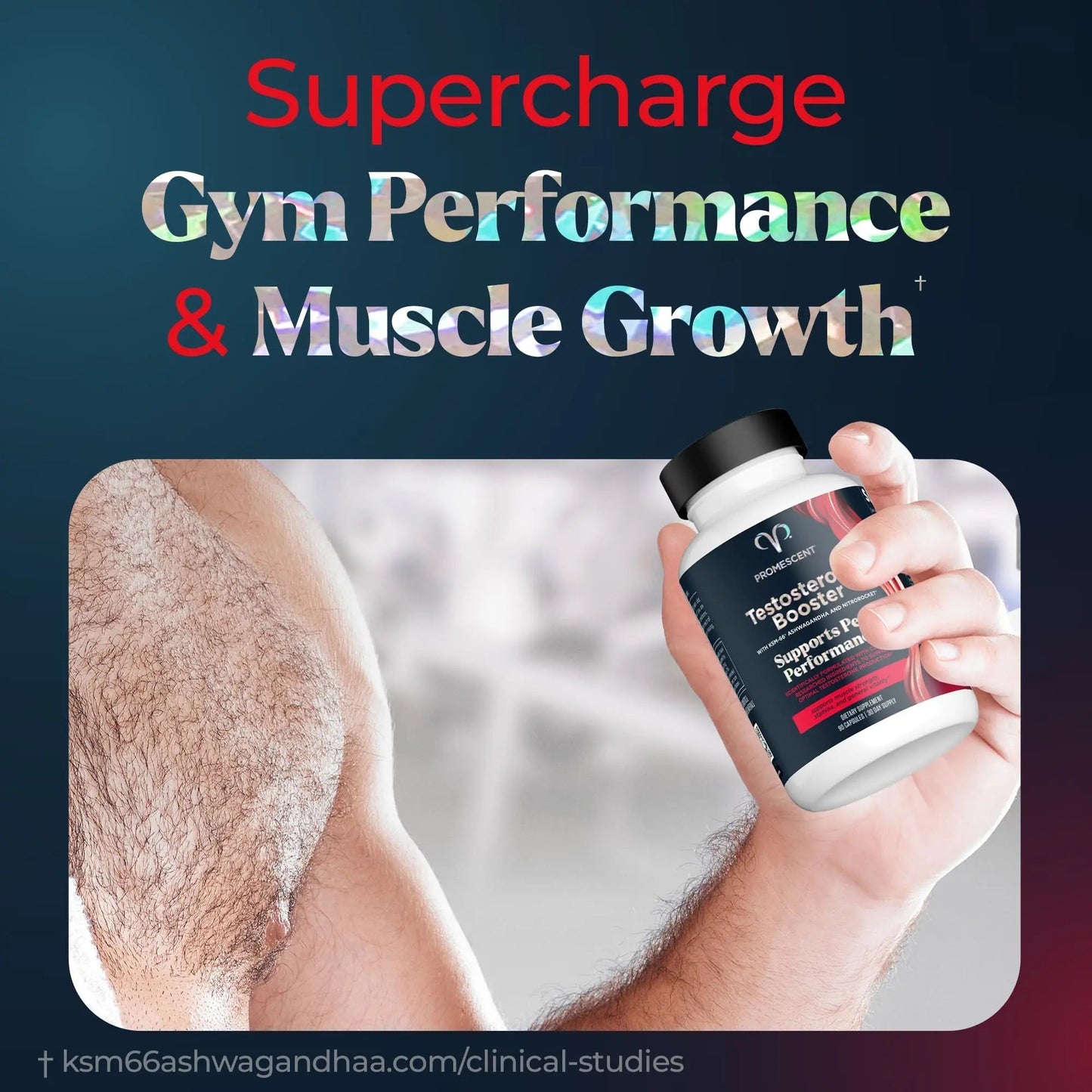 Promescent Desensitizing Delay Spray for Men Clinically Proven to Help You Last Longer in Bed, Prolong Climax for Him, 2.6 ml + Testosterone Booster for Men Supplement with KSM-66 Ashwagandha - Maple Wellness Supplements