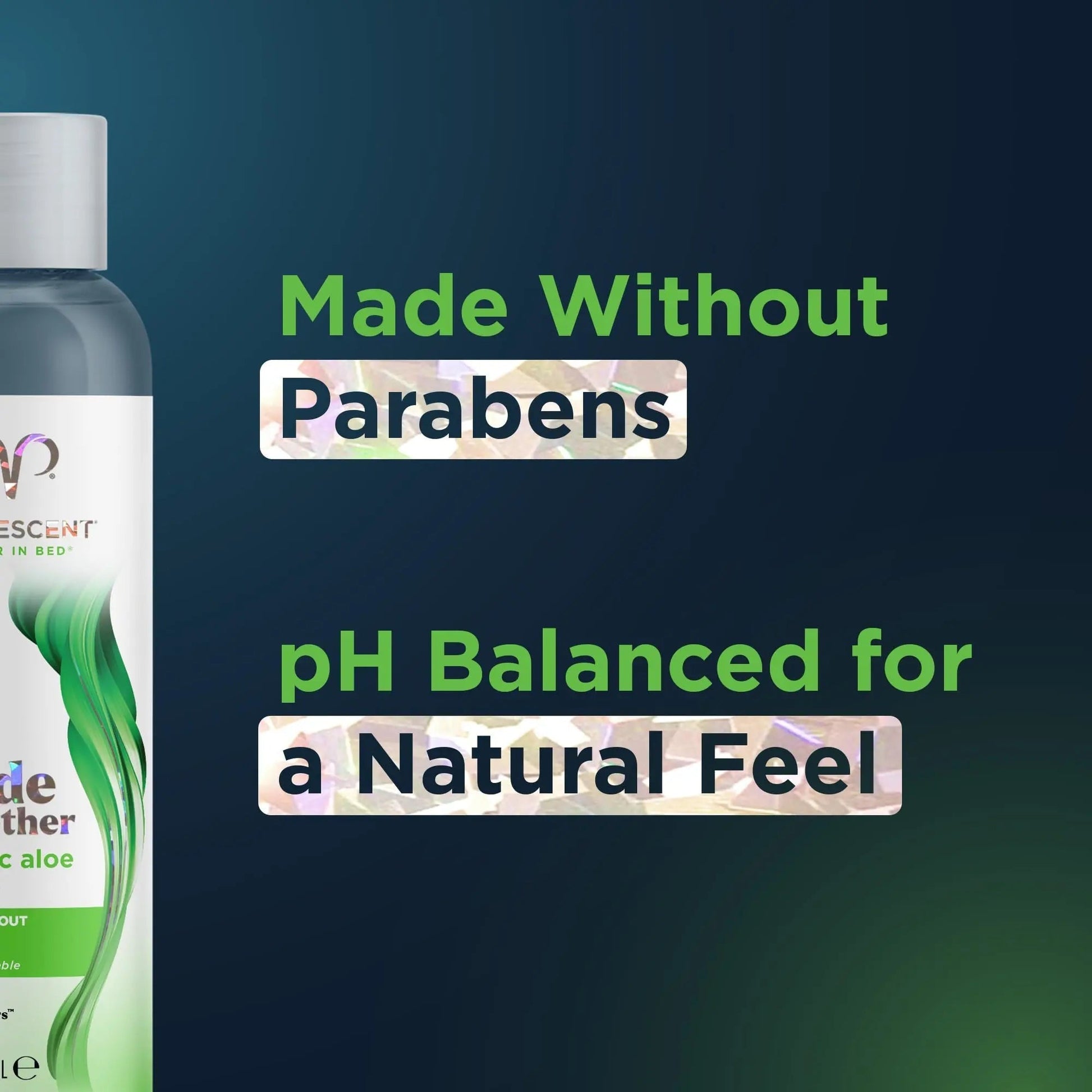 Promescent Natural Lube with Organic Ingredients, Premium Aloe Vera Lubricant Gel for Couples, Condom Compatible, Long-Lasting, Water Based Lube (4 oz) - Maple Wellness Supplements