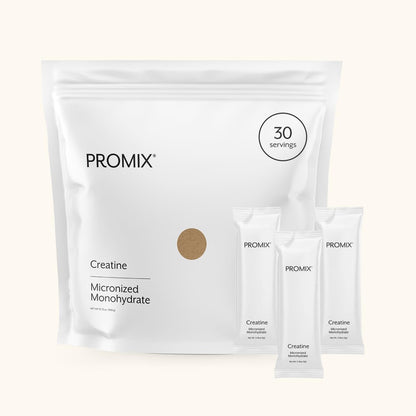 ProMix Nutrition Creatine Monohydrate Travel Packs, 5g of micronized Clean Creatine for Men and Women, Supports Muscle Growth & Recovery, Vegan - 30 Servings - Maple Wellness Supplements