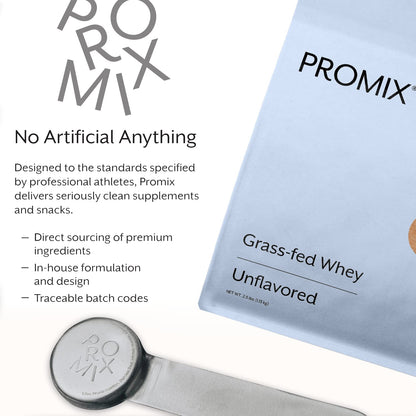 Promix Whey Protein Powder, Unflavored - 5lb Bulk - Grass-Fed & 100% All Natural - Maple Wellness Supplements