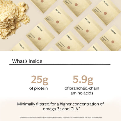 Promix Whey Protein Powder, Vanilla - 2.5lb Bulk - Grass-Fed & 100% All Natural - Maple Wellness Supplements
