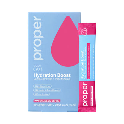 Proper Hydration Sticks – Electrolyte Powder Drink Mix Packets with Trace Minerals for Rapid Hydration – Naturally Flavored – No Artificial Sweeteners - Maple Wellness Supplements