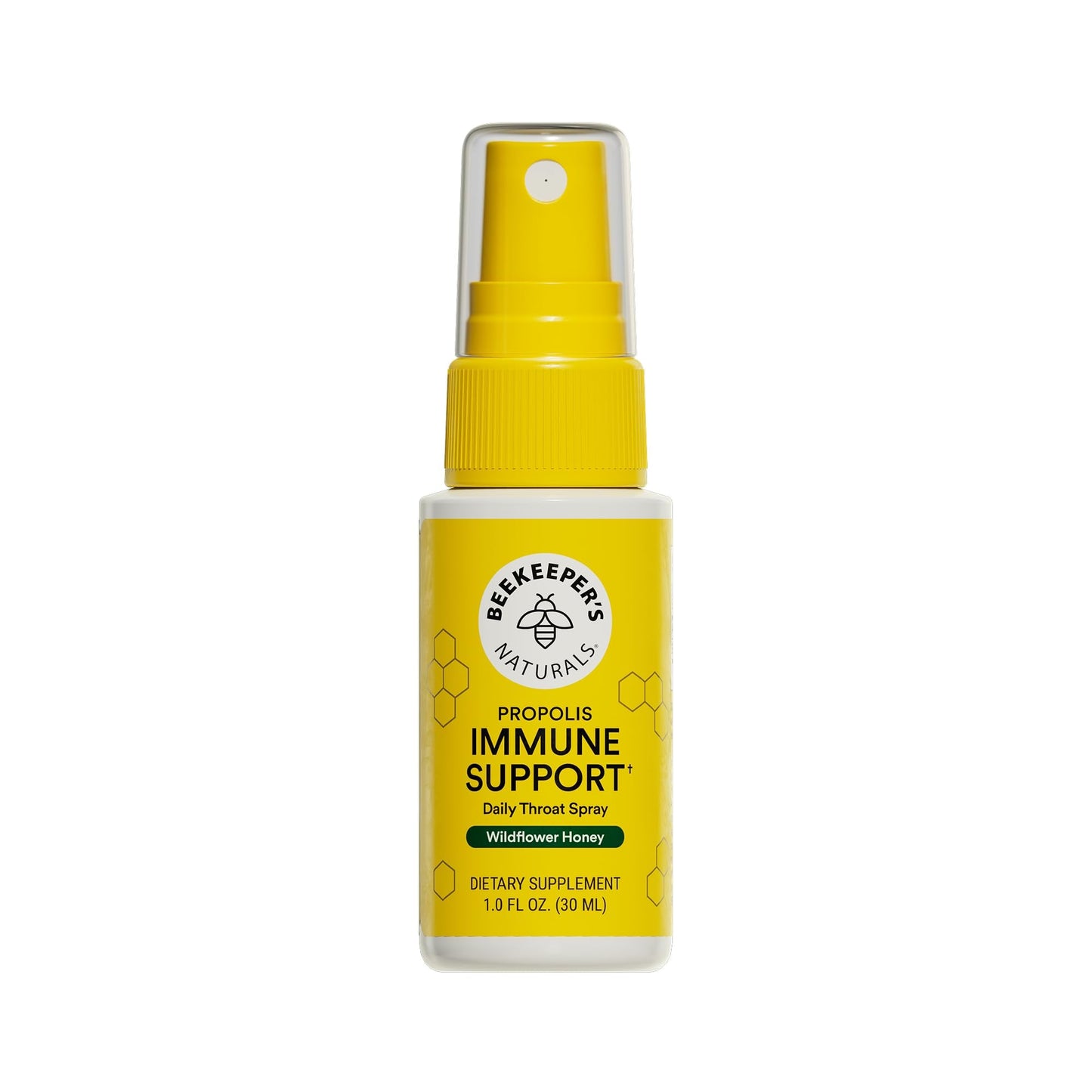 Propolis Throat Spray by Beekeeper's Naturals - 95% Bee Propolis Extract, Natural Immune Support & Sore Throat Relief - Antioxidants, Keto, Paleo, Gluten-Free (1.0 oz)(Pack of 1) - Maple Wellness Supplements