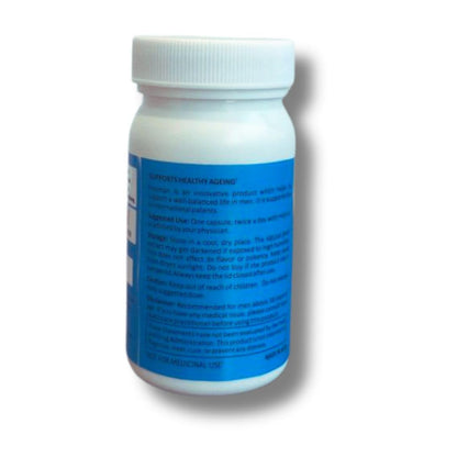 Prosman Supplement - Supports Healthy ageing & Improves Urinary Function | Patented Ingredient | Prunus domestica/pygeum (1Pack- 60 Capsules) - Maple Wellness Supplements
