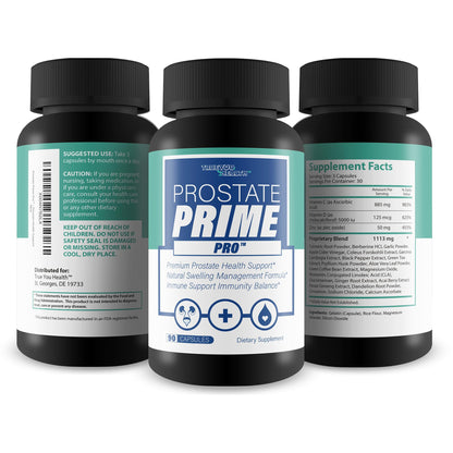Prostate Prime Pro - Improved Formula - Our Best Prostate Support Supplement For Men’s Health - Natural Prostatitis Prostate Health - Natural Prostate Remedies - Men Prostate Vitamin Prostaprime Pills - Maple Wellness Supplements