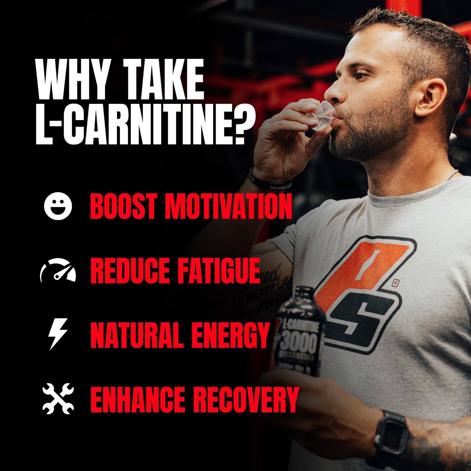 ProSupps L-Carnitine Liquid 3000, Stimulant-Free Liquid Shots for Men & Women - Clean Workout Drink for Energy, Performance & Muscle Recovery - Maple Wellness Supplements