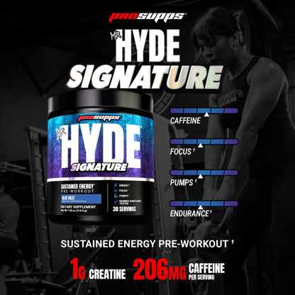 ProSupps Mr. Hyde Signature Pre Workout Powder with Creatine, Beta Alanine & Caffeine - Performance, Energy & Endurance - Clean Fitness & Gym Supplements for Men & Women = - Maple Wellness Supplements