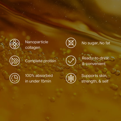 ProT Gold Liquid Collagen Protein Shot, 17g Clear Protein Nano-Hydrolyzed Grass Fed Collagen, 2g Arginine for Wound Support, Gluten Free, Sugar Free, 0g Carbs, Orange Creme, 1 fl oz, 24 Pack - Maple Wellness Supplements