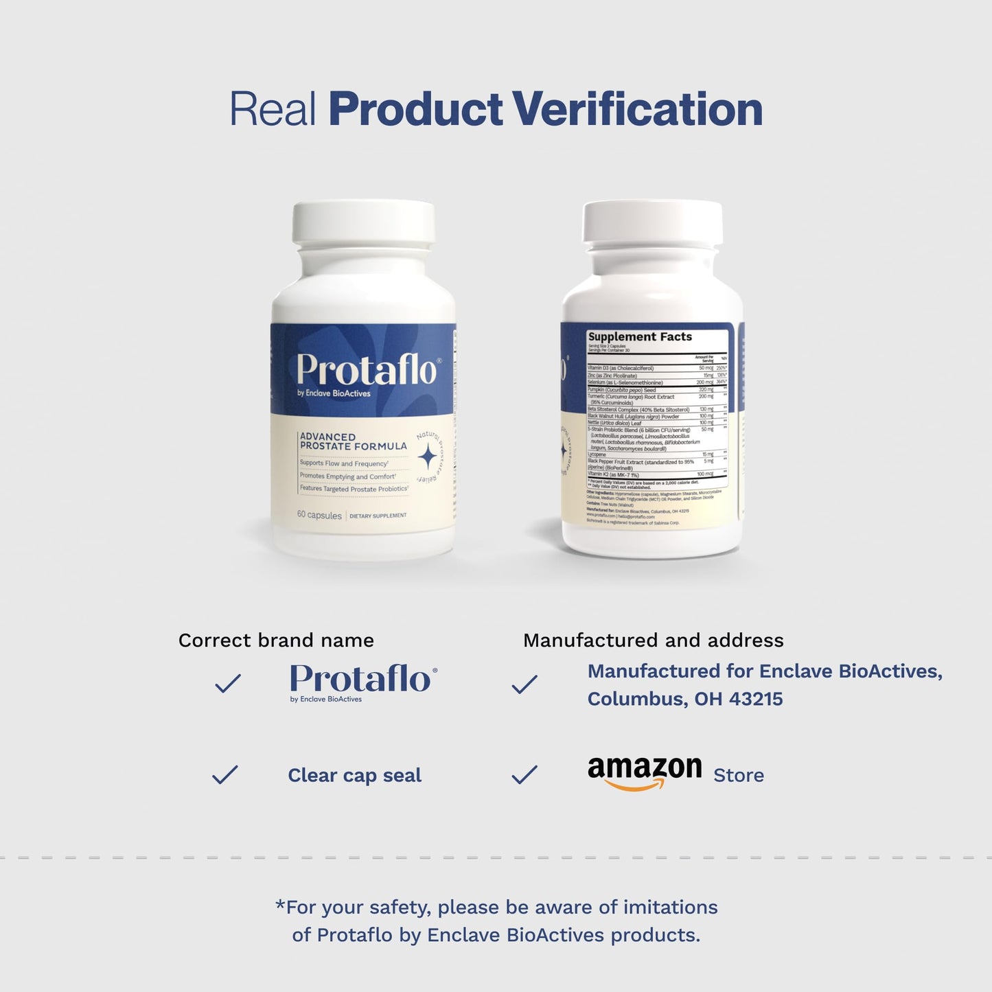 Protaflo Prostate Supplements for Men - Supports Urinary Flow & Bladder Control | Probiotics + Black Walnut, Nettle, Turmeric, Lycopene, Pumpkin Seed - Maple Wellness Supplements