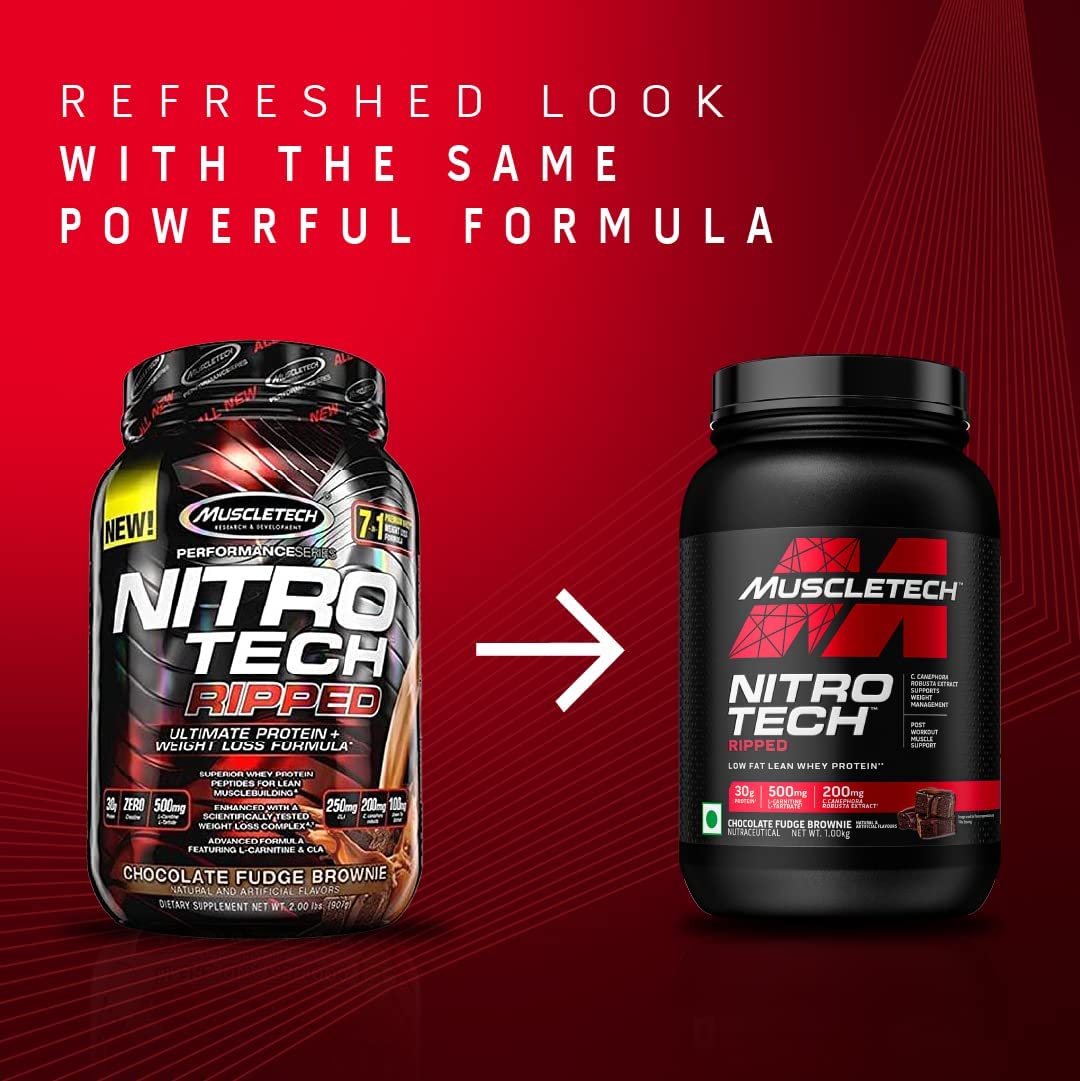 Protein Powder for Weight Loss |MuscleTech Nitro-Tech Ripped |Whey Protein Powder - Maple Wellness Supplements