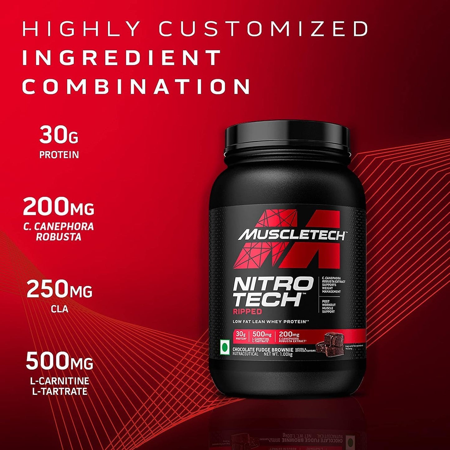 Protein Powder for Weight Loss |MuscleTech Nitro-Tech Ripped |Whey Protein Powder - Maple Wellness Supplements