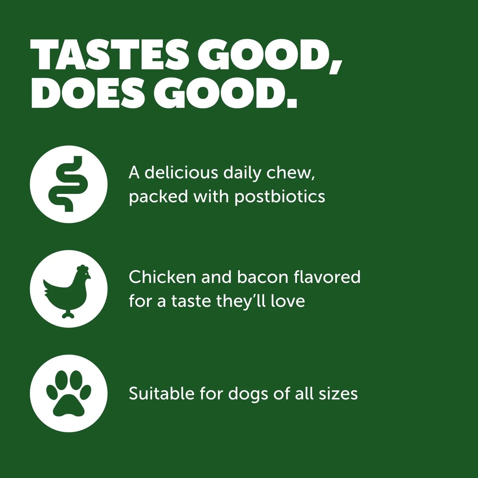 Protexin Daily Care Gut+ Mobility | 60 Dog Chews, Chicken and Bacon Flavor Dog Supplement | Probiotics for Dogs, Dog Postbiotics - Maple Wellness Supplements