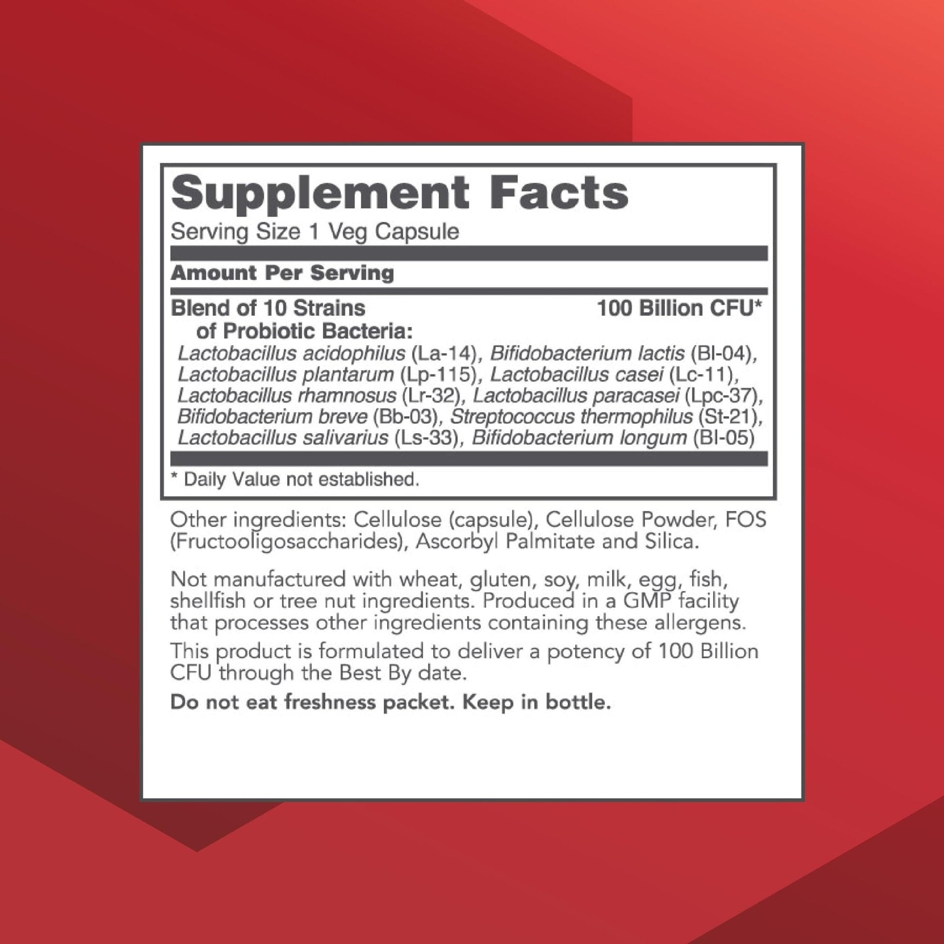 PROTOCOL FOR LIFE BALANCE Proto Dophilus 100 Billion 10 Strains - Support Digestive Gut Health Immune System & Detox - Dairy, Wheat, Soy & Gluten Free - Vegan & Nut Free - 30 Veg Capsules - Maple Wellness Supplements