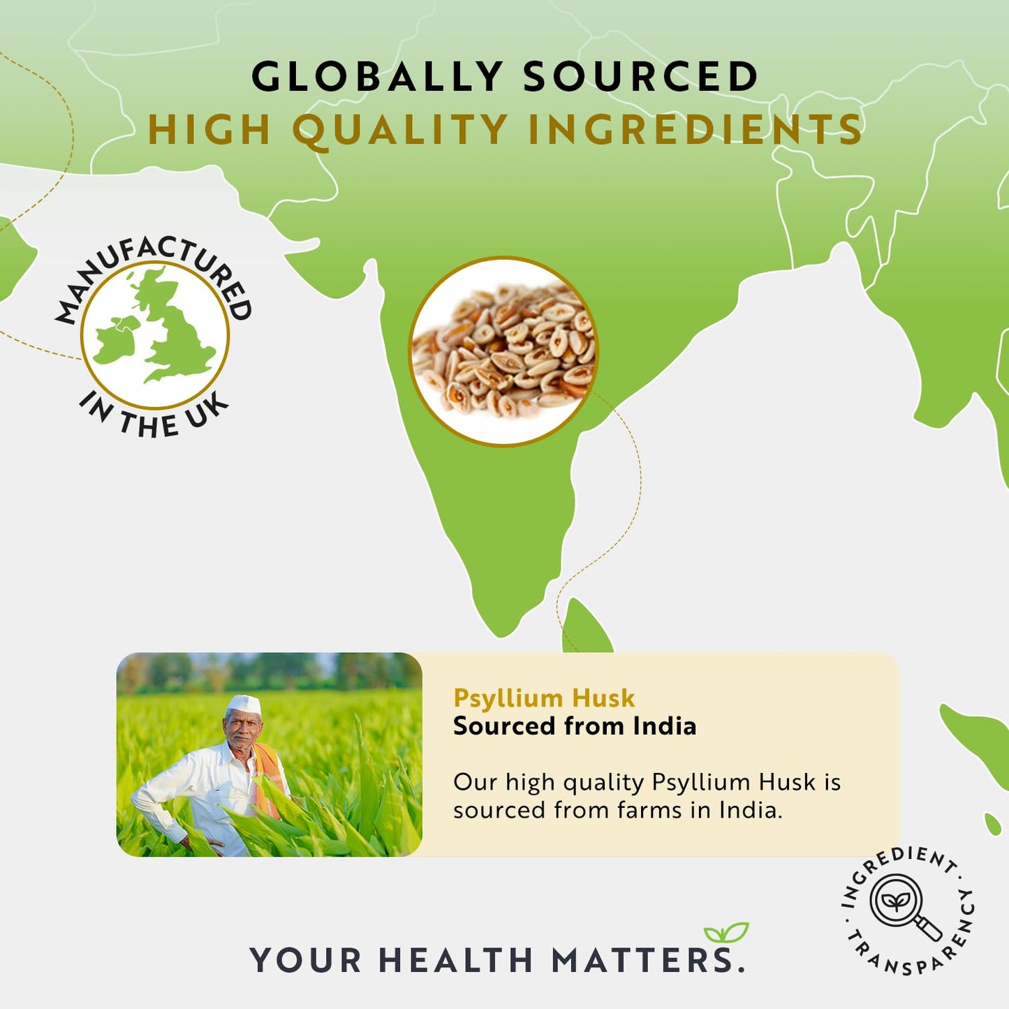 Psyllium Husks Fibre Supplement – 1400mg per Serving – Naturally High in Soluble Fibre - Maple Wellness Supplements