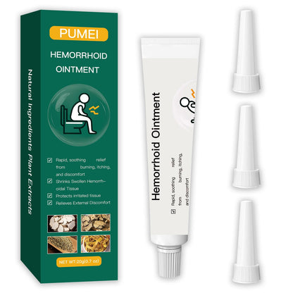Pumei Hemorrhoid Cream,Herbal Hemorrhoid Ointment,Massage Hemorrhoids Ointment,for Men and Women Herbal Hemorrhoids Cream - Maple Wellness Supplements