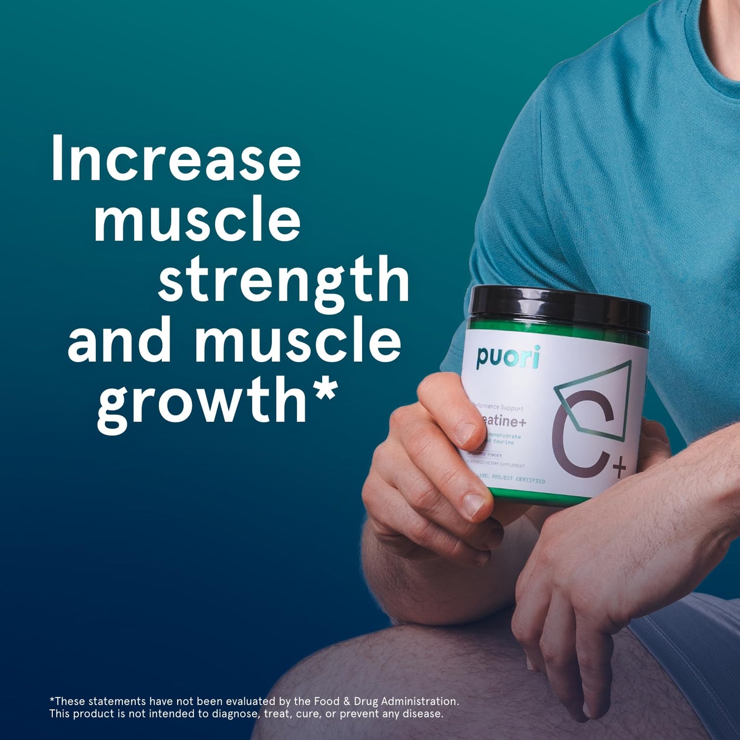 Puori Creatine Monohydrate Powder with Taurine - Unflavored Creatine Powder, Pre-Workout Supplement for Men & Women - Muscle Builder, Enhanced Workout - Maple Wellness Supplements