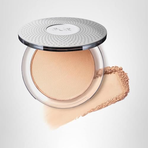 PUR Beauty 4-in-1 Pressed Mineral Makeup Powder Foundation with SPF 15 - Concealer & Finishing Compact Pressed Powder for Face - Buildable Medium to Full Coverage Foundation Powder (Blush Medium) - Maple Wellness Supplements