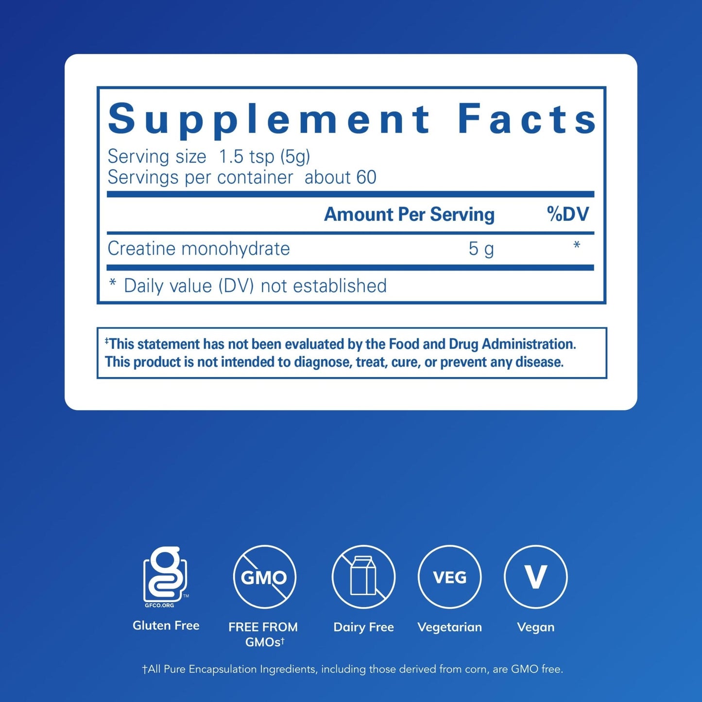 Pure Encapsulations Creatine - Creatine Supplement - Muscle Strength, Performance & Recovery - Pre-Workout Recovery Powder - Gluten-Free, Non-GMO - Maple Wellness Supplements