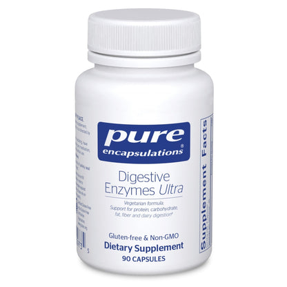 Pure Encapsulations Digestive Enzymes Ultra - Vegetarian Digestive Enzyme Supplement to Support Protein, Carb, Fiber, and Dairy Digestion* - 90 Capsules - Maple Wellness Supplements