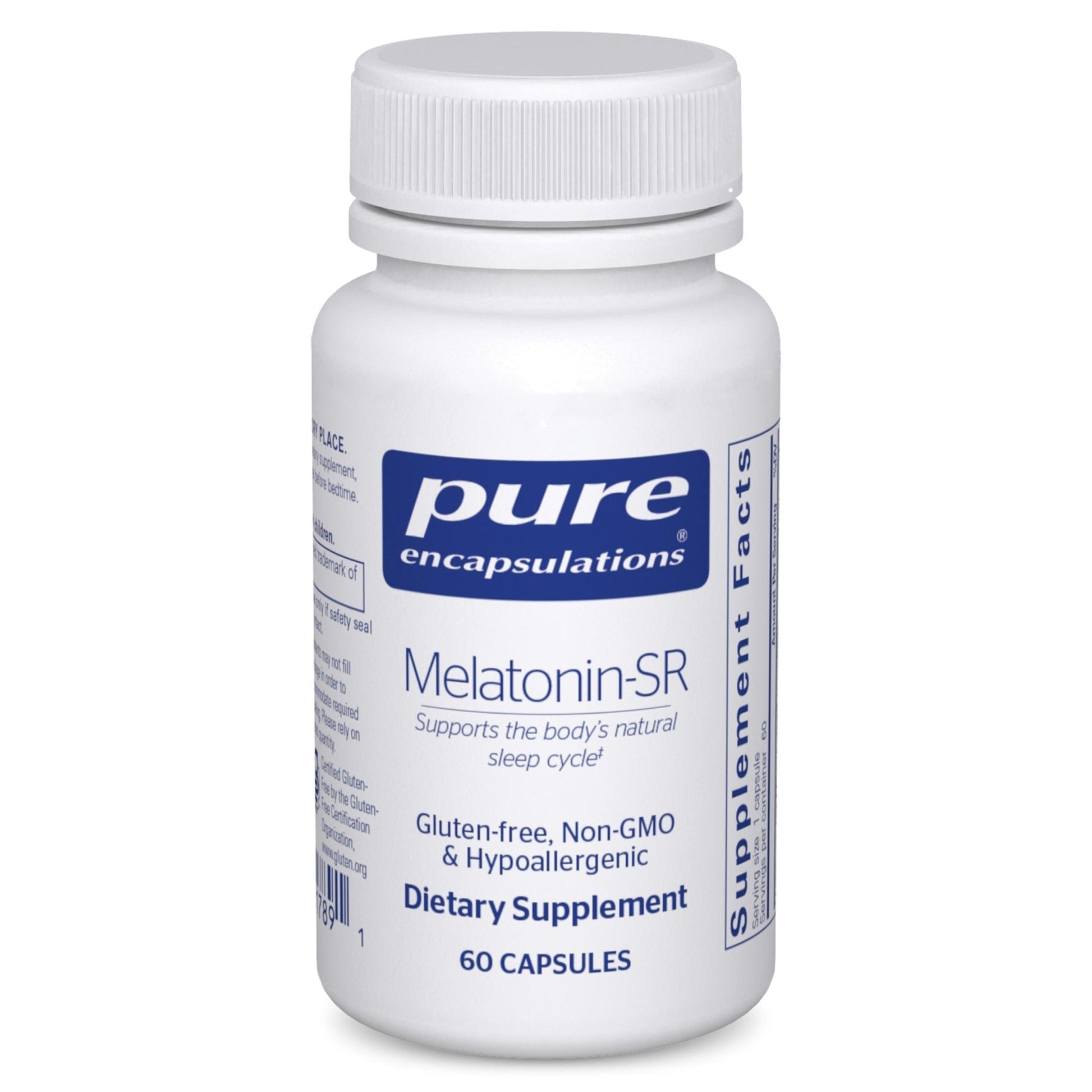 Pure Encapsulations Melatonin-SR - Extended Release Melatonin - Supports Restful Sleep* - Sleep Supplement - Gluten Free & Vegan - 60 Capsules - Maple Wellness Supplements